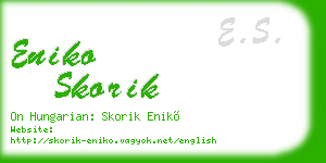 eniko skorik business card